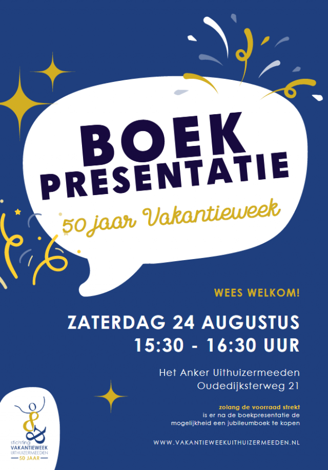 Boekpresentatie 50 Jaar Vakantieweek 